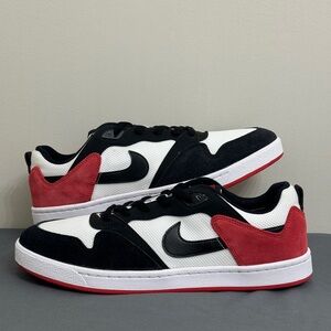 SOLD! Nike SB Alleyoop Sneakers - White/Black/University Red